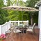 Costway 15 Ft Patio Double Sided Umbrella Outdoor Market Umbrella BeigeTanOrangeBurgundy